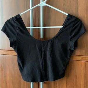 Black crop top